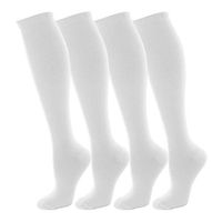 NOVAYARD Compression Socks for Women and Men Support Graduated 15-20 mmHg Medias De Compresion Mujer(4 Pairs)