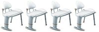 Moen Non Slip Adjustable Transfer Bench, Glacier White (DN7105) (Pack of 4)
