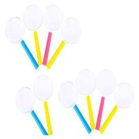 Toyvian 3X Magnifying Glasses Colorful Handheld Plastic Portable Magnifying Glasses for Children (10pcs Random Color)