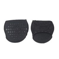 Healifty Forefoot Cushions Invisible Foot Pad Insoles(Black)