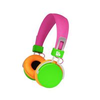 Urban Beatz M-HL720 Hi-Light Power Headphones, Pink/Green/Orange (Discontinued by Manufacturer)