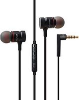 In Ear Earbuds Noise Cancelling Headphones Gold Plated Plug Wired Earphones With Microphone Volume Control Remote For MP3 Cell Phones Tablets Laptops PC (ES-70BLACK)