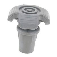 dailymall Stick Tips End, Premium Antislip Rubber Crutch & Walker Tips & Leg Tips Caps Cover - 7/8inch (2.2cm) - Gray
