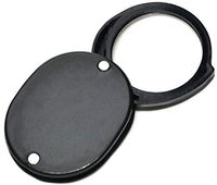 Foldign Magnifying Glass, 4X Magnification, 38mm Lens, Fitted Plastic Frame - Eisco Labs