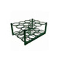 Roscoe Medical Roscoe M6 cylinder rack, with bolt down bars, green powder-coat, Cylinder capacity: 12