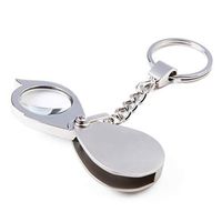 ElectroOptix 10X Magnifier Metal Keychain Folding Portable Magnifier for Reading and Observing