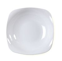 Fineline Settings Renaissance White Rounded Square China-Like 12 oz Bowl  120 Pieces