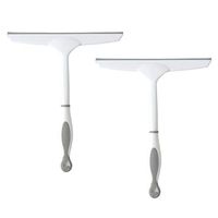 TOPBATHY 2pcs Bathroom Squeegee for Shower,Glass Doors,Floors,Mirrors,with Silicone Skid Resistance Handle