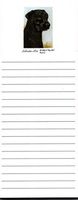 Black Labrador Magnetic List Pads - Set of 2