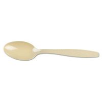 SOLO Cup Company Heavyweight Polystyrene Teaspoons, Champagne, Guildware Design, 100/Box - Includes ten packs of 100 each.