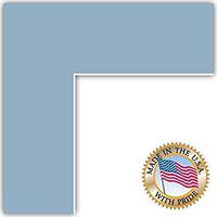 17x20 Aqua Blue / French Blue Custom Mat for Picture Frame with 13x16 opening size (Mat Only, Frame NOT Included)
