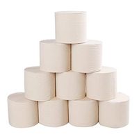 TOPBIGGER 10 Rolls 3-Ply Toilet Paper, Toilet Roll Tissue