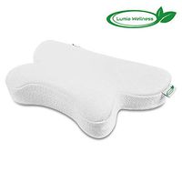 Lumia Wellness CPAP Pillow - Contoured Memory Foam Reduces Mask Pressure, Air Leaks - Ideal for Back and Side Sleepers
