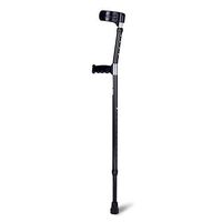 WAOBE Adjustable Crutches, Aluminum Alloy Forearm Elbow Auxiliary Crutches, Height Adjustable (85 cm - 115cm), with PVC Handle,1Pcs