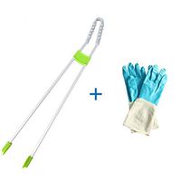 Combi-Reacher Trash Picker Helping Hand Ranger Tong Type Litterpicker Aluminum Alloy Long Ring Sanitation Trash Clips Household Pick Up Garbage Pliers Hand Clips Helping Hand (Color : D)