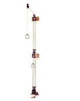 CanDo 10-0669 Chest Weight Pulley System, One Tower, Triplex Handle, Lower/Mid/Upper, 5 x 2.2 lb