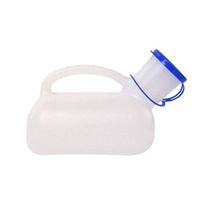 ZMM® Urinal Pot, White 1000ml Portable Urinal Thicken for Men Chamber Pot Household Small Capacity with Lid Chamber Pot Bed Baby Urine Urine Collector Suitable for Hospital Home Camper Travel