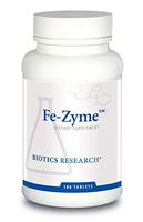 Biotics Research Fe-Zyme™ - 25 mg Iron, Added Zinc & Copper, Supports Normal Red Blood Cell Production, Healthy Energy Levels 100 Tablets