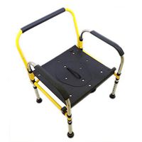 XWZJY Homecare Commode Chair Bariatric Toilet Seat Adjustable Height Shower Bench with Arms/Backrest Commode Bucket for Easy Transfer