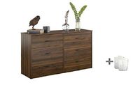Mainstays Drawer Dresser, (6-Drawer, Walnut + Free Bundle)
