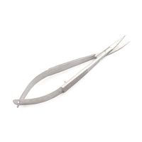 WDL Micro Scissors 3.25" Curved Super FINE Blades GROOVED Handles