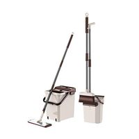 WXQ-XQ Mop and Bucket Cleaning Setwashing Dehydration 2 In 1 Dry And Wet Dual Use With Broom Set