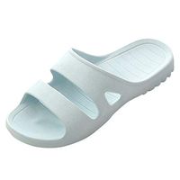 Emimarol Women and Men Bath Slipper Anti-Slip for Indoor Home House Sandal Cozy Soft Bedroom Shoes Light Blue