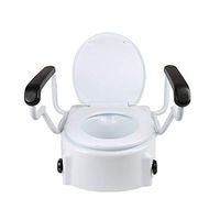 WLIXZ Raised Toilet Seat for Bathroom Safety, Assists Disabled, Elderly or Handicapped, Toilet Seat Lifter
