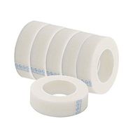 LURROSE 6 Rolls of eyelash tape extension supply micropore paper medical tape (white)