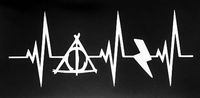 Heartbeat Harry Potter Decal Vinyl Sticker|Cars Trucks Vans Walls Laptop|WHITE|6 in|CCI394