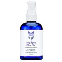 Sleep Spray Pillow Mist - Smudge Spray With Lavender, Sage, Bergamot, Frankincense (4 ounce) All Natural Sleep: Relaxing Blend Of Essential Oils Calm Body and Mind, Handmade With Love In The USA