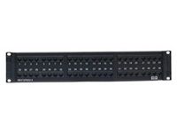 P6E48U - Hubbell Nextspeed Category 6 Universal Patch Panel, Black, 48-Port