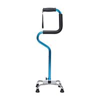 HXZXH Canes Adjustable Walking Canes Quad Cane for Men and Women Lightweight Stable Self Standing Walking Stick Versatile Stabilizing Hand Crutch T Handle Fashionable Blue
