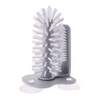 EVERY-BOBO Kitchen Washing Dish Two In One Brush Suction Cup Stand Glassware Bottle Cleaner