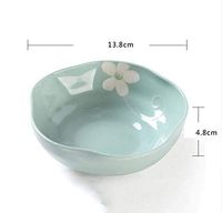 AXZHYX Bowl Japanese Creative Ceramic Lovers Bowl Dinner Cutlery Rice Bowl Home Sweet Dessert Bowl Single Pack Hotel Tableware Home Noodles Boiled Fish Soup Bowl (Color : Yellow)