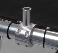 Universal 1" Rail Mount Marine Boat Folding Antenna Mount Bracket