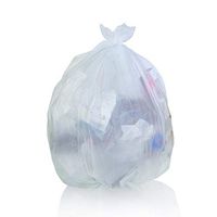 Toughbag Clear Trash Bags, 65 Gallon Garbage Bags (100)
