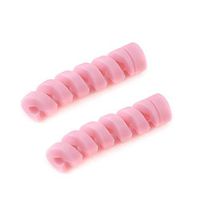 Leoie 2Pcs Protector Saver Cover for Apple iPhone 8 X Interface USB Charger Cable Cord Pink