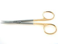 TC Iris Scissors 4.5" Straight Sharp Sharp Points SurgicalExcel