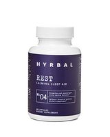 Hyrbal No. 04: Rest – Calming Sleep Aid – Premium Nighttime Formula with Melatonin, Valerian and L-Tryptophan – All-Natural - 60 Capsules