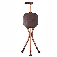 DSHUJC Crutch Chair Five-Speed Adjustable with LED Light Massage Sitting Board Triangular Support Design Designed for The Elderly