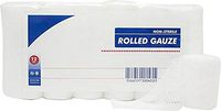 AMZ Rolled Gauze 3" x 5 yds. Pack of 12 Gauze Rolls for General Wound Care. Non-sterile 2-ply Gauze. 100% Woven Cotton Bandages Latex-Free. Soft and Absorbent.