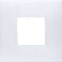 Pack of (6) 8x8 Square Acid Free Cream Core Picture Mats Cut for 4x4 Pictures in White