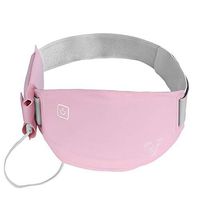 LMEIL Waist Heating Pad Belt, 4 Heat Settings Graphene Electric Heat Pad Washable, Dual Frequency Vibration Massage Reliever Menstrual Cramp Reliever Period Pain