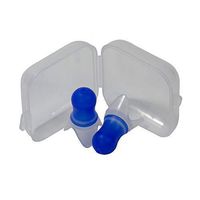GMS Pressure Reducing Silicone Ear Plugs (5 Pair) with Clear Plastic Travel Case