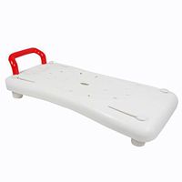 Bath Board,PP Environmental Protection Scrub Non-Slip No Water Grab Rail Shelf Multifunction Non-Slip White 70 * 31cm Balance Assist