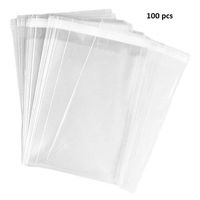 Fancy Source Clear Resealable Cello / Cellophane Bags Self Sealing OPP Plastic Bagsfor Bakery, Cookie, Decorative, Christmas, Wedding, Gift Basket Supplies (9"x12", 100 pcs)