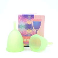 Monzcare Reusable Menstrual Cup,Green Size 1