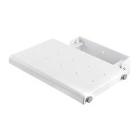 Croydex AP230022YW Wall Mounted Shower Seat, White