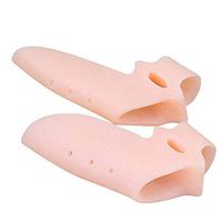 Makeouq 2 Pairs of Toe appliances Gel Foot Care Tools Big Toe Braces Protector Hallux valgus Toe Straightener Pedicure (Color : B)
